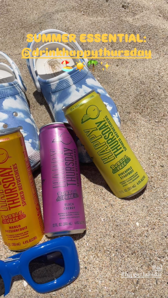 Happy Thursday spiked refresher influencer campaign