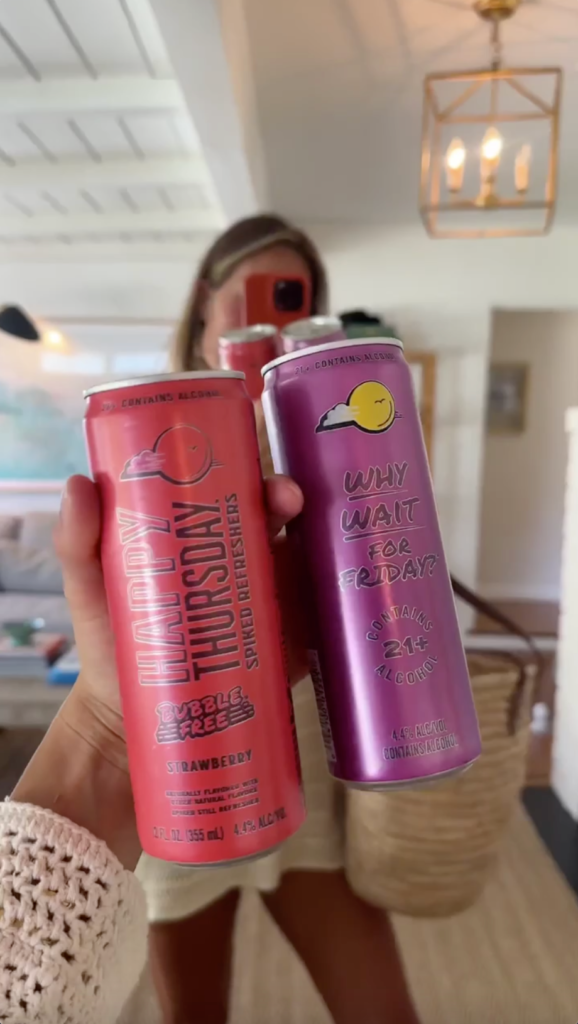 Happy Thursday spiked refresher influencer campaign