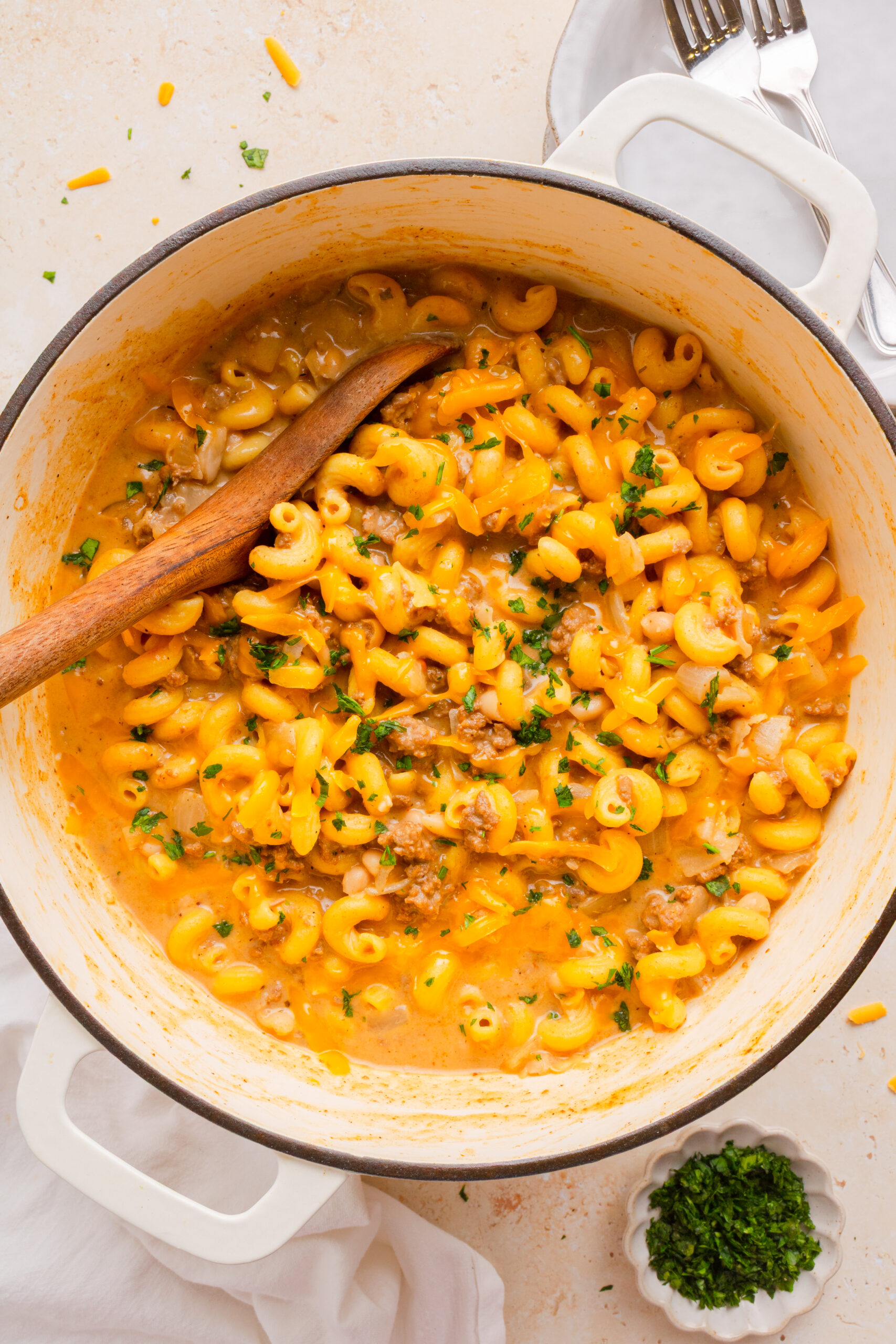 One Pan High Protein Hamburger Helper scaled