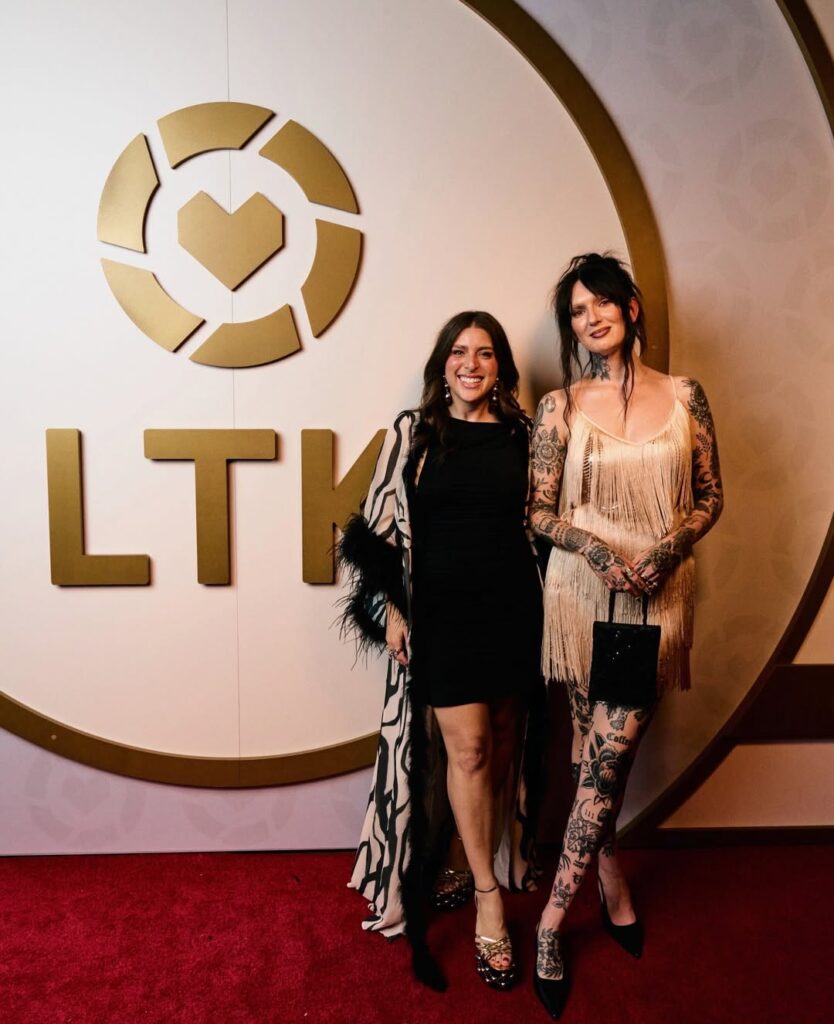Audree Kate Lopez and Kelly Ann Shuman at the LTK Awards in New York